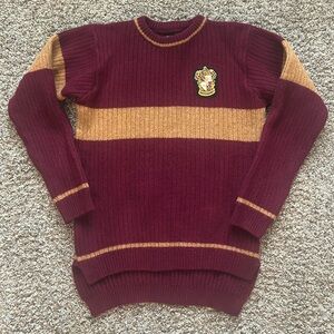 Wool Harry Potter Gryffindor Quidditch Sweater